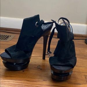 Black Jessica Simpson stilettos